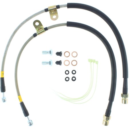 Stoptech Stainless Steel Braided Front Brake Lines | Multiple Subaru Fitments (950.47004) main image 1